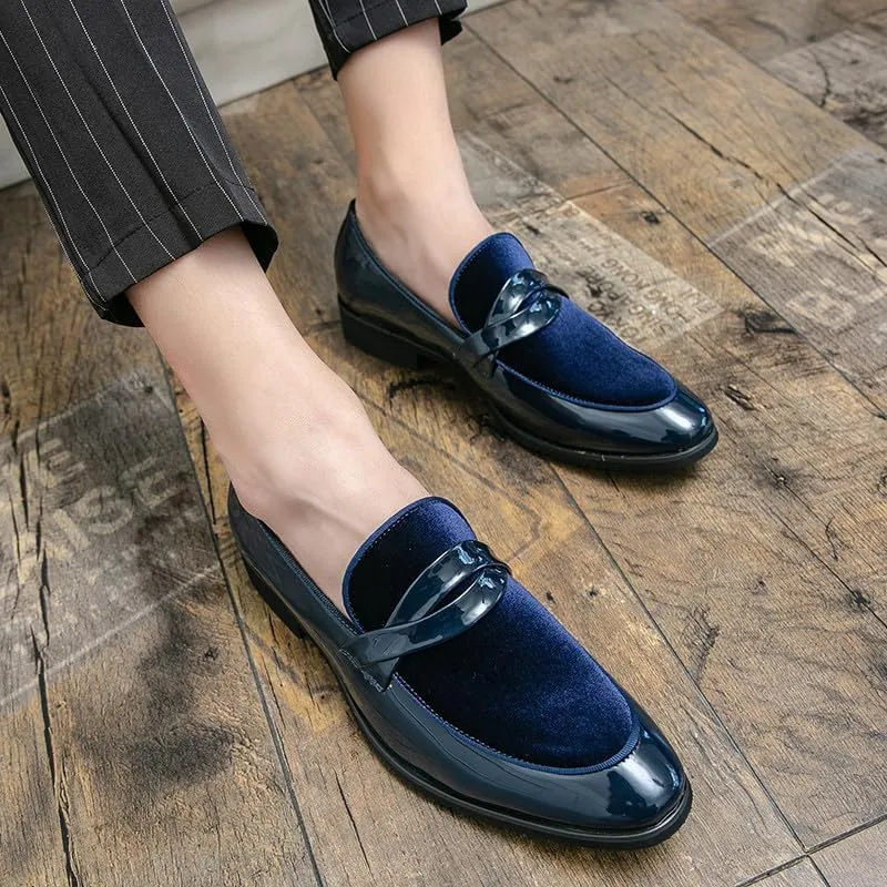 Santimon Mens Slip-On Penny Loafer Casual Dress Shoes Wedding Formal Dress Tuxedo Shoes