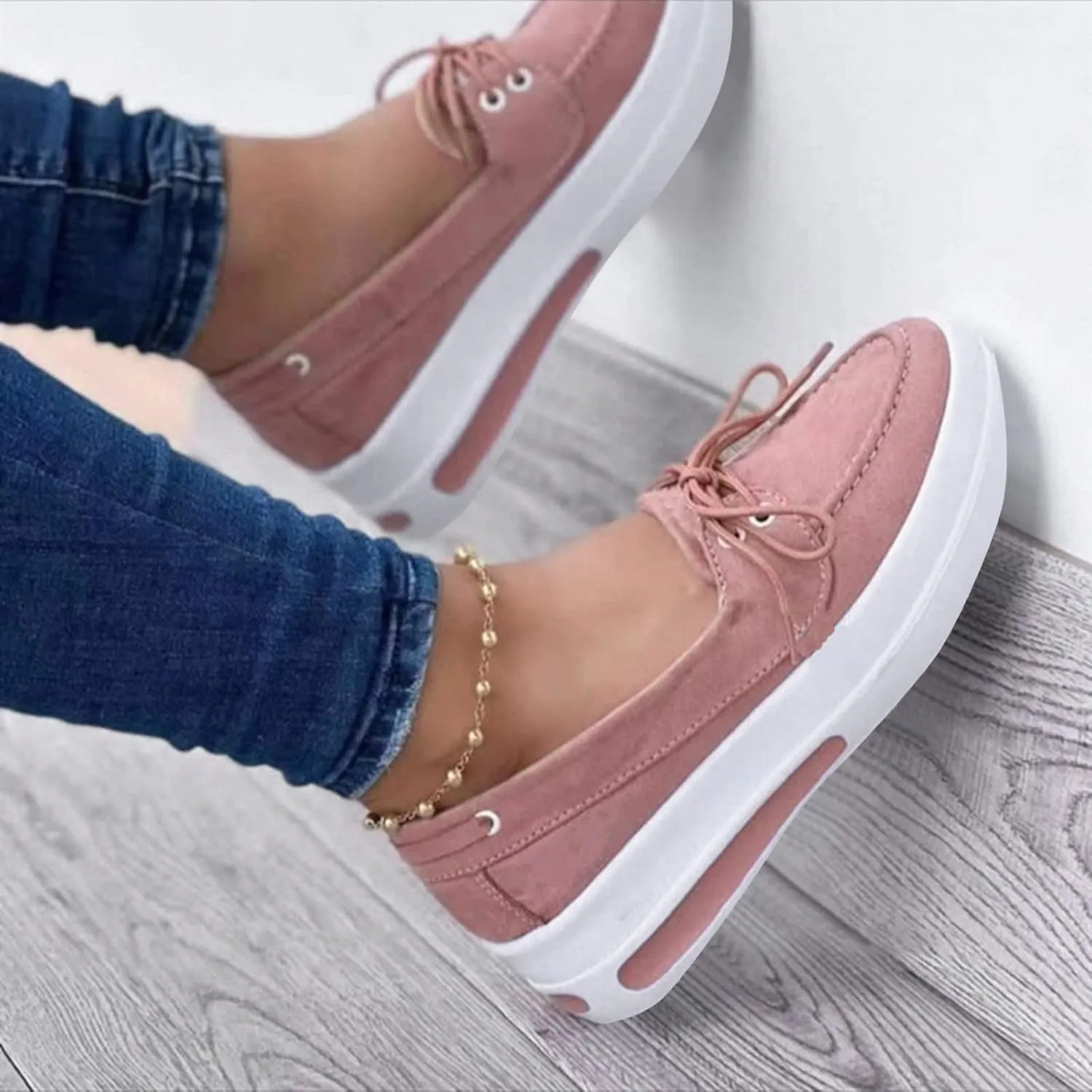 SBGMoSJ Platform Wedge Sneakers for Women Dressy Sneakers for Women 2023 Slip On Wide Black Shoes Women Sneakers Chunky Women's Sneakers Wide Toe Box Athletic Walking Shoes Women Wide Toe Box