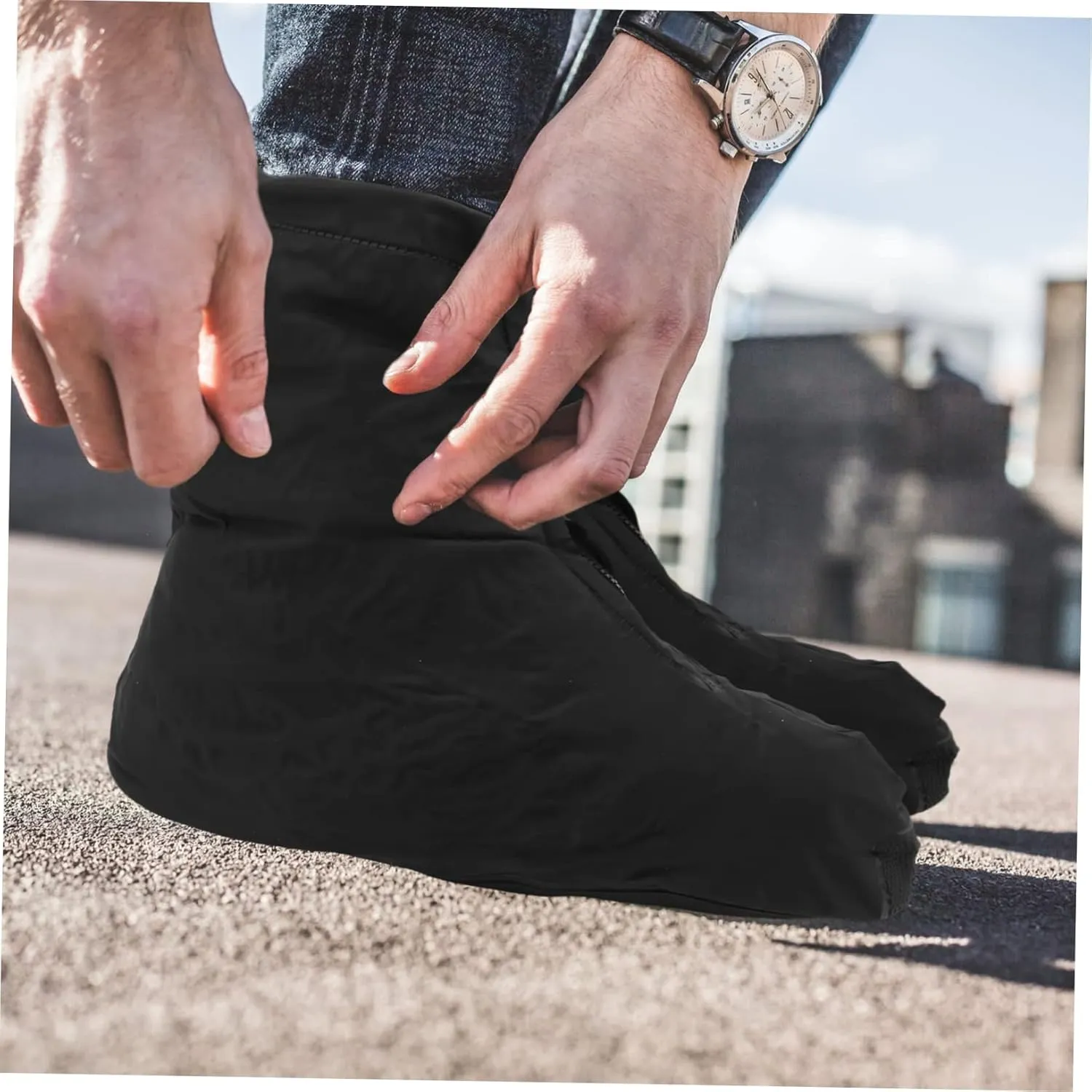 Shoe Cover Cycling Shoes Cover Cycling Rain Boots Galoshes for Men Waterproof Mens Rain Boots Men