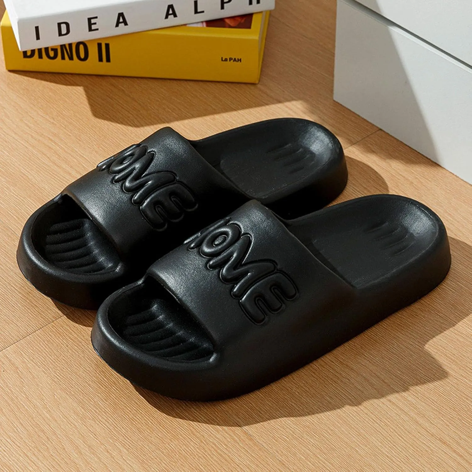 Shower Sandals Ultra Comfort Non-Slip Shower Sandals Indoor and Outdoor Non Slip Quick Drying Cloud Slides for Women with Arch Support