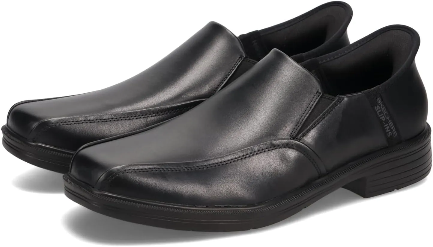 Skechers Mens Caswell Frantone Black Loafers & Slip Ons Casual Shoes 9