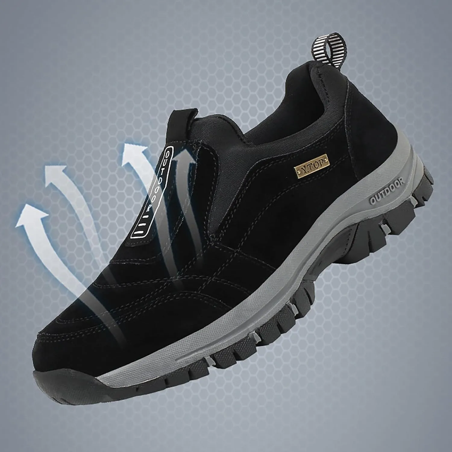 Slip on Loafers Men??s Hiking Shoes Lightweight Walking Shoes Comfortable Trekking and Trail Shoes for Outdoor Driving
