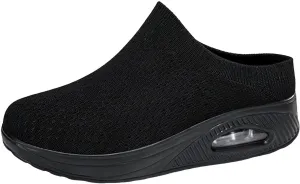 Slip on Walking Shoes for Women Non Slip Memory Foam Running Shoes Wide Width Breathable Gym Workout Shoes Lightweight Fashion Sneakers