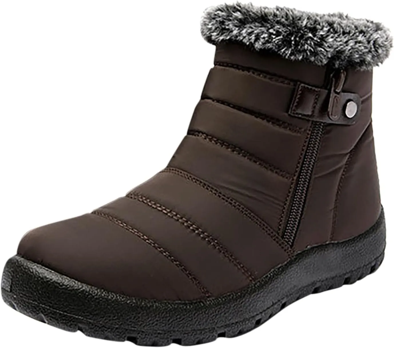 Slip on Winter Boots for Women Wide Women Waterproof Hiking Winter Snow Boots Long Women Winter Boots Slip on 8.5 Boots for Winter Fashion for Women Slip on Botas Para La Nieve De Mujer