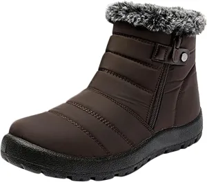 Slip on Winter Boots for Women Wide Women Waterproof Hiking Winter Snow Boots Long Women Winter Boots Slip on 8.5 Boots for Winter Fashion for Women Slip on Botas Para La Nieve De Mujer