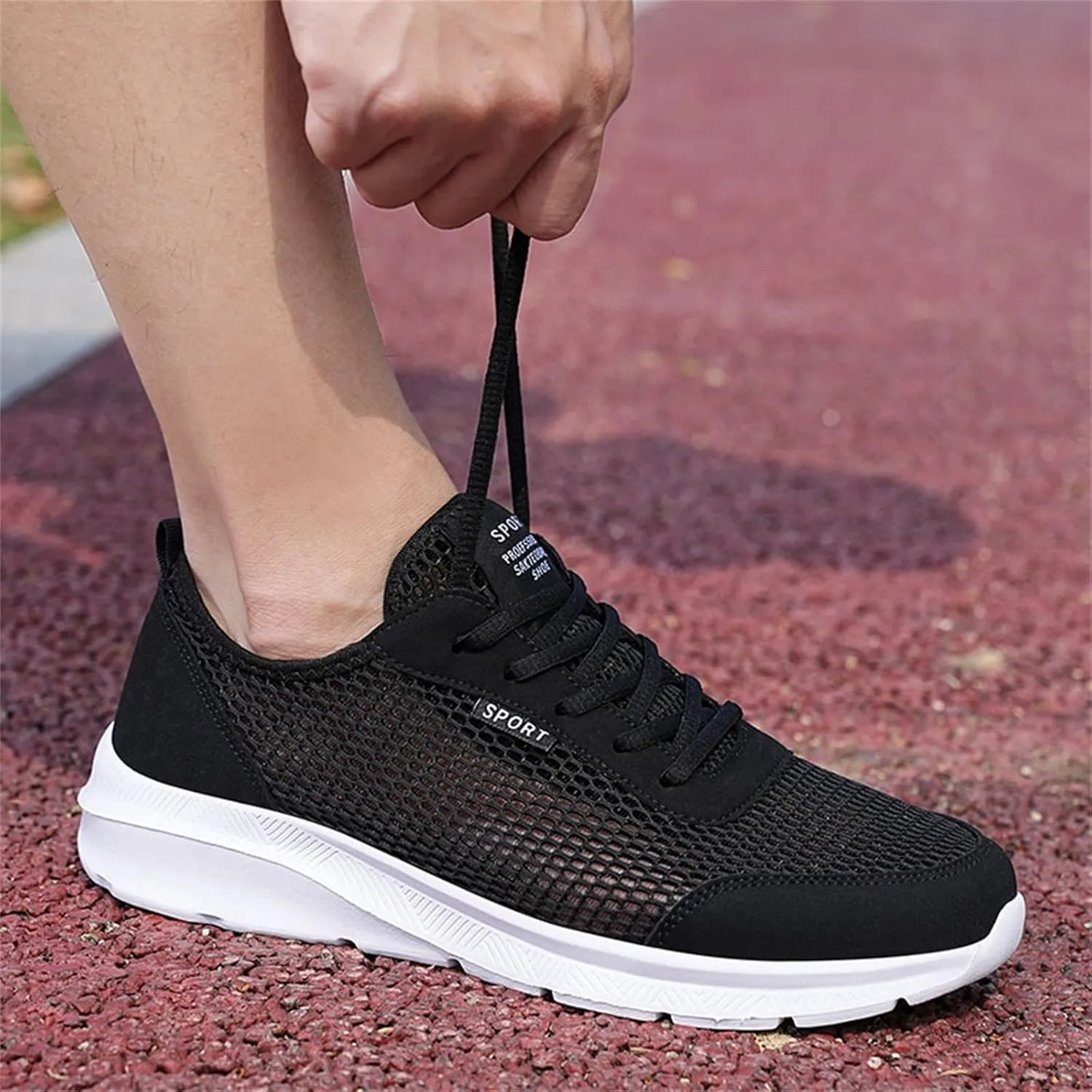 Sneakers for Men Casual Non Slip Work Shoes Athletic Tennis Shoes Lightweight Breathable Running Shoes Footwear
