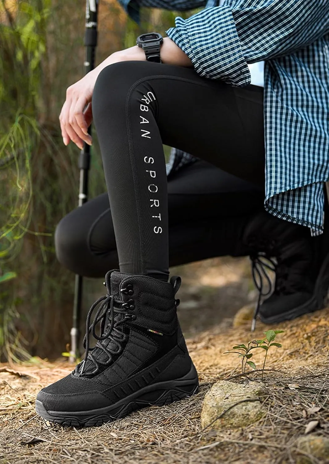 Sports hiking shoes High top Desert boots portability Waterproof non-slip shoes