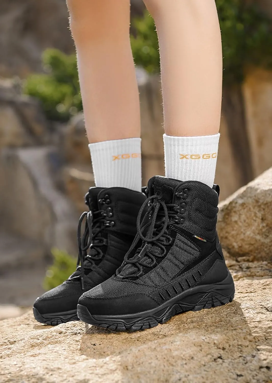 Sports hiking shoes High top Desert boots portability Waterproof non-slip shoes