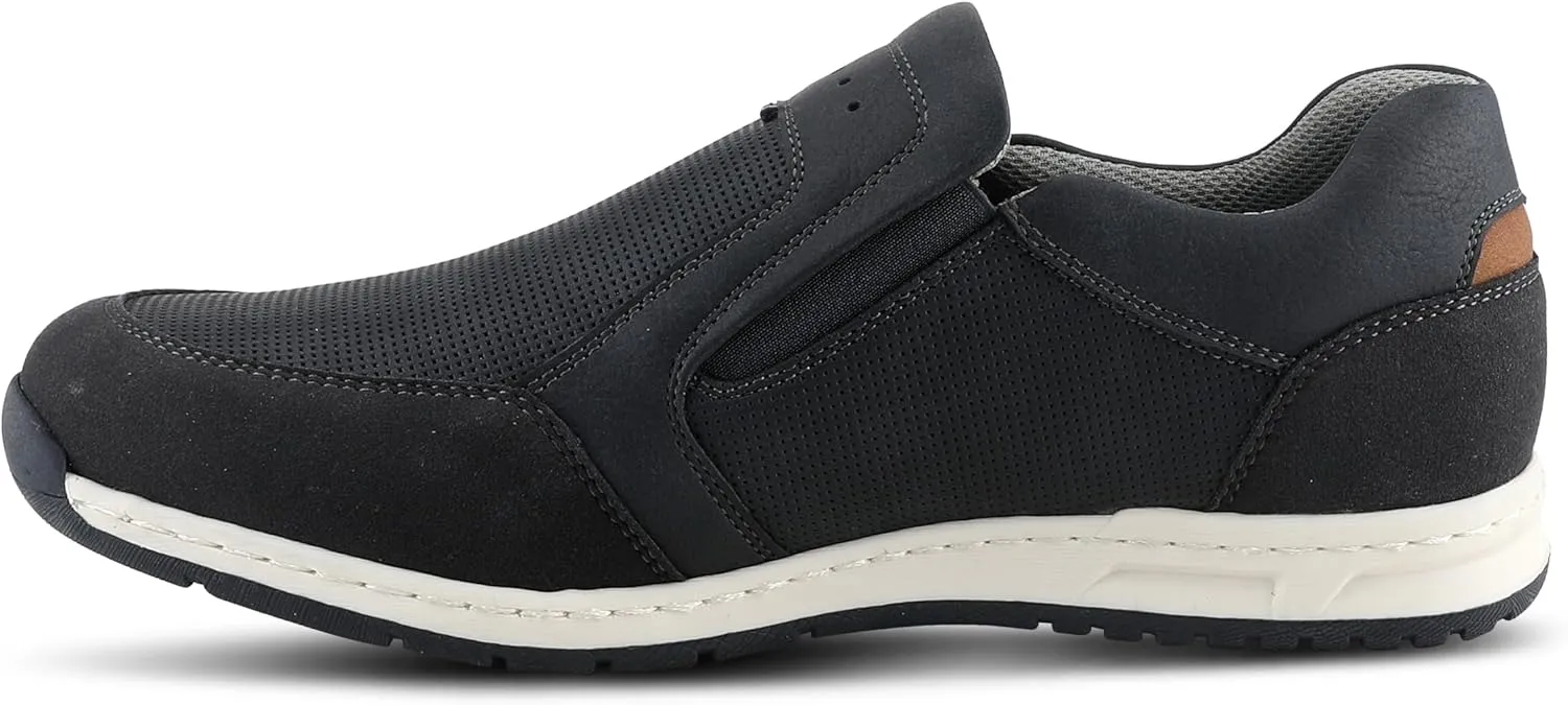 Spring Step Men's Hoover Slip-On Shoes ?C Casual Sporty Loafers with Cushioned Footbed and Shock-Absorbing Sole