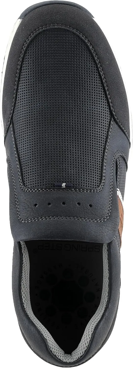 Spring Step Men's Hoover Slip-On Shoes ?C Casual Sporty Loafers with Cushioned Footbed and Shock-Absorbing Sole