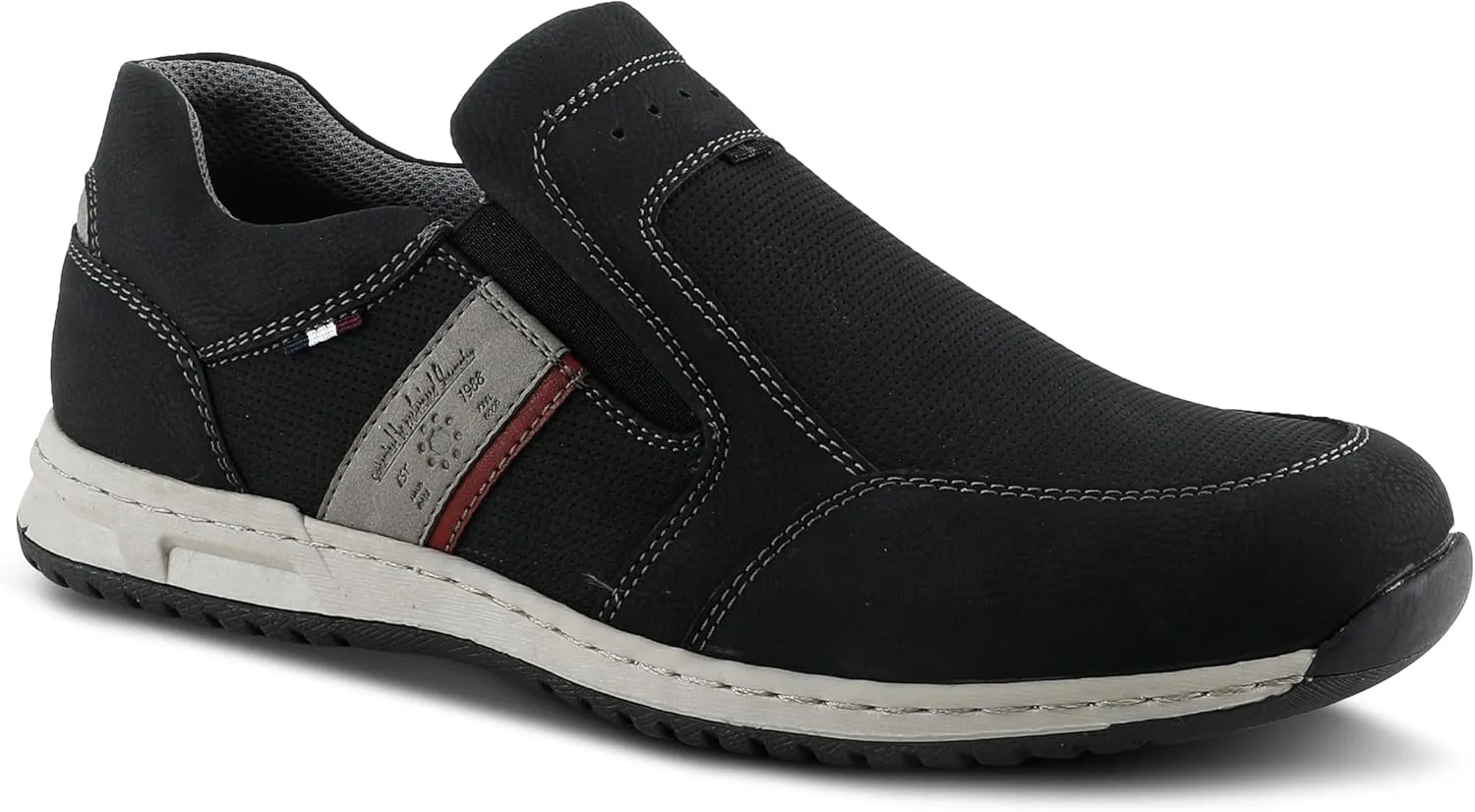 Spring Step Men's Hoover Slip-On Shoes ?C Casual Sporty Loafers with Cushioned Footbed and Shock-Absorbing Sole