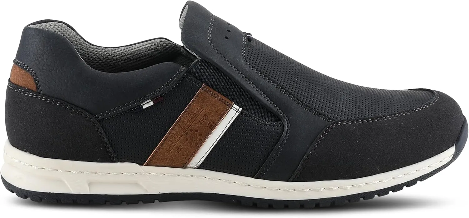 Spring Step Men's Hoover Slip-On Shoes ?C Casual Sporty Loafers with Cushioned Footbed and Shock-Absorbing Sole