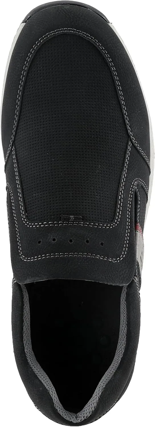Spring Step Men's Hoover Slip-On Shoes ?C Casual Sporty Loafers with Cushioned Footbed and Shock-Absorbing Sole
