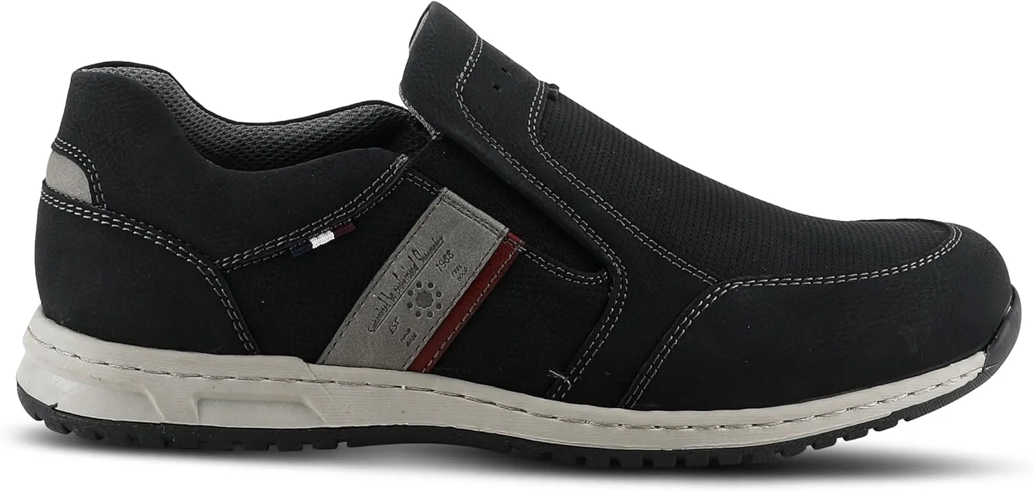 Spring Step Men's Hoover Slip-On Shoes ?C Casual Sporty Loafers with Cushioned Footbed and Shock-Absorbing Sole