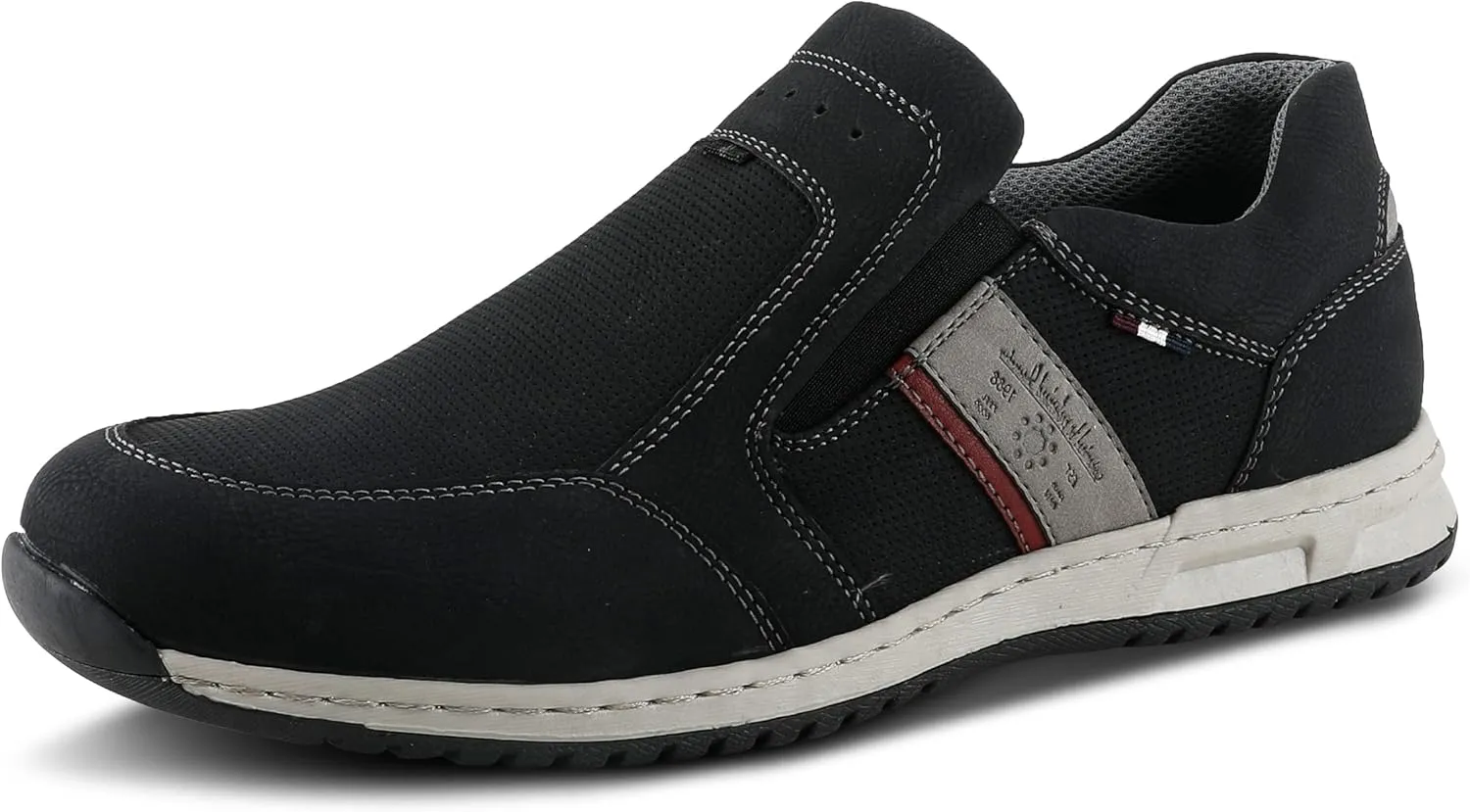 Spring Step Men's Hoover Slip-On Shoes ?C Casual Sporty Loafers with Cushioned Footbed and Shock-Absorbing Sole