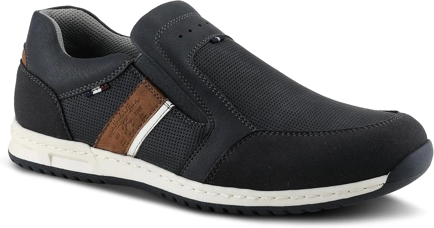 Spring Step Men's Hoover Slip-On Shoes ?C Casual Sporty Loafers with Cushioned Footbed and Shock-Absorbing Sole