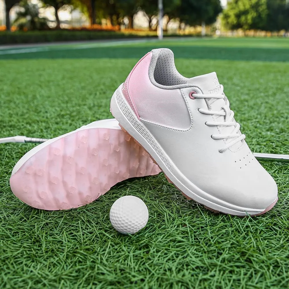 THESTRON Women's Golf Shoes Ladies Golf Sports Sneakers Spikes Women Golf Wears Spikeless Girls Golf Walking Sneakers
