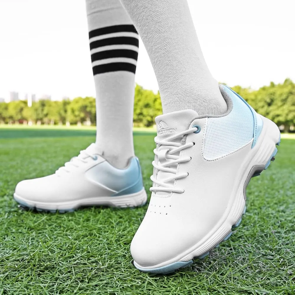 THESTRON Women's Golf Shoes Ladies Golf Sports Sneakers Spikes Women Golf Wears Spikeless Girls Golf Walking Sneakers