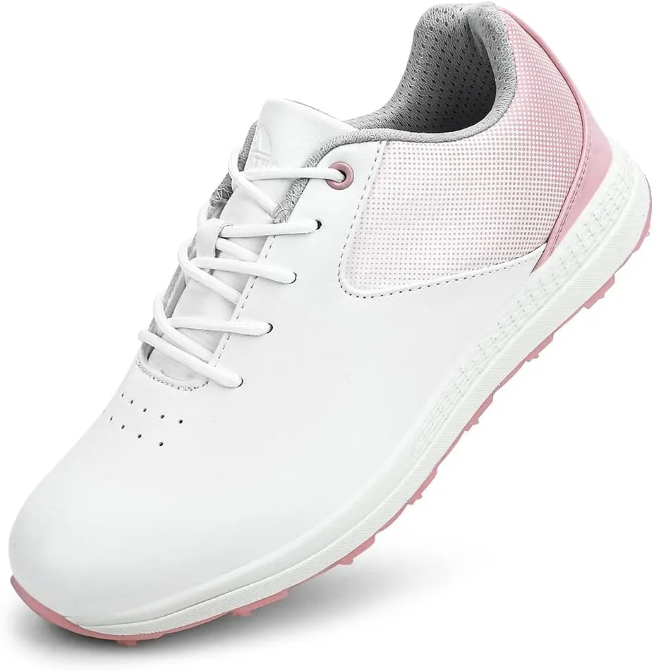 THESTRON Women's Golf Shoes Ladies Golf Sports Sneakers Spikes Women Golf Wears Spikeless Girls Golf Walking Sneakers
