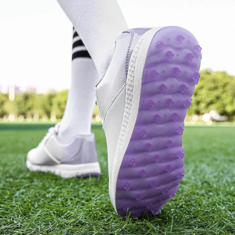 THESTRON Women's Golf Shoes Ladies Golf Sports Sneakers Spikes Women Golf Wears Spikeless Girls Golf Walking Sneakers