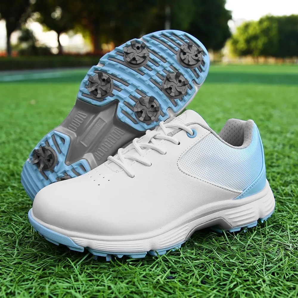 THESTRON Women's Golf Shoes Ladies Golf Sports Sneakers Spikes Women Golf Wears Spikeless Girls Golf Walking Sneakers