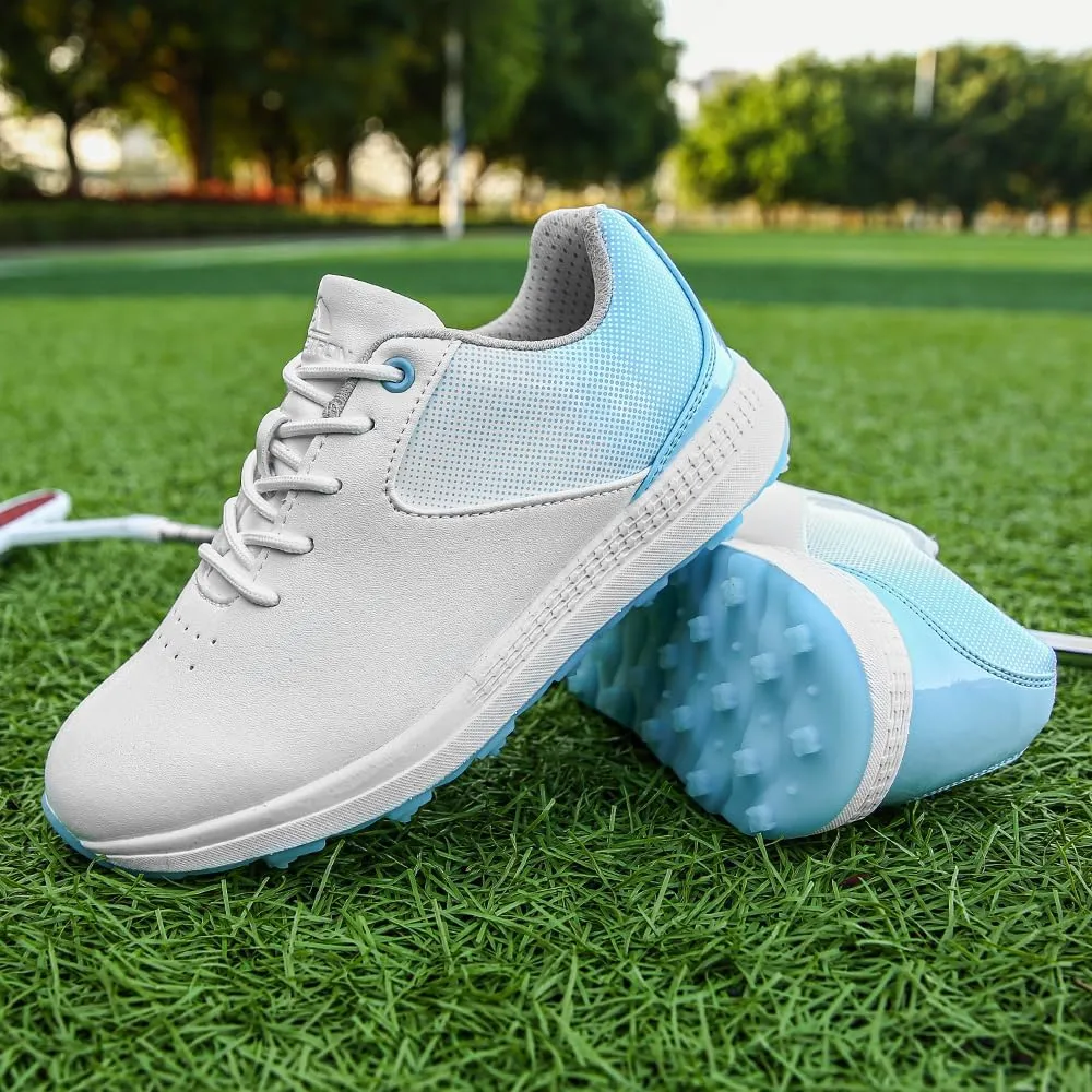 THESTRON Women's Golf Shoes Ladies Golf Sports Sneakers Spikes Women Golf Wears Spikeless Girls Golf Walking Sneakers