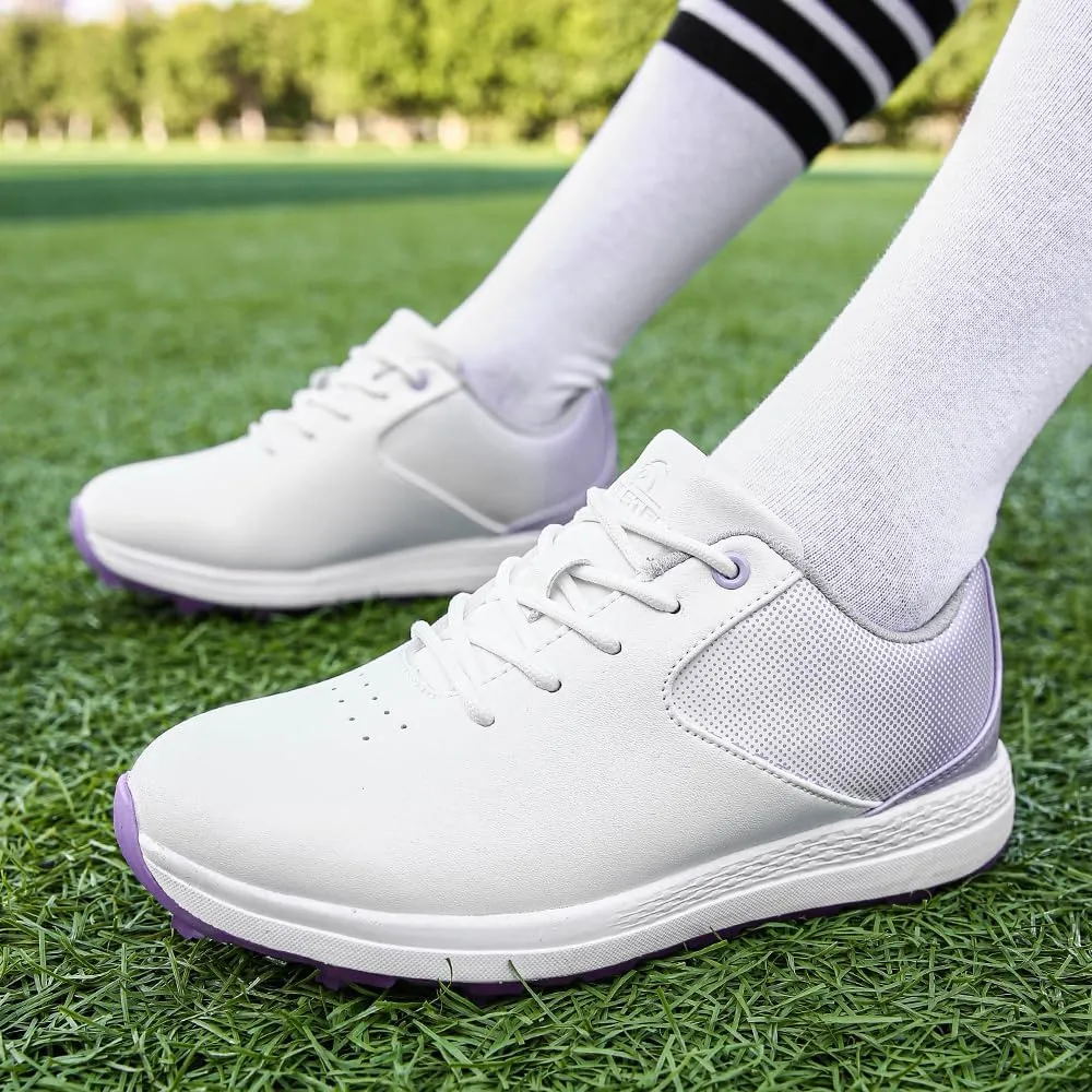 THESTRON Women's Golf Shoes Ladies Golf Sports Sneakers Spikes Women Golf Wears Spikeless Girls Golf Walking Sneakers
