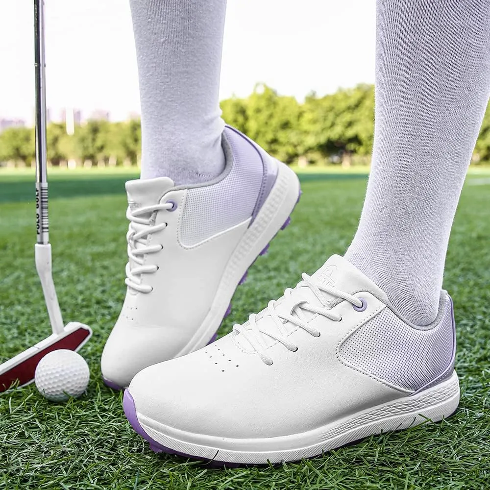THESTRON Women's Golf Shoes Ladies Golf Sports Sneakers Spikes Women Golf Wears Spikeless Girls Golf Walking Sneakers