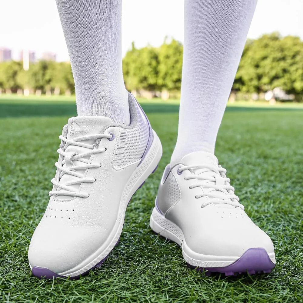 THESTRON Women's Golf Shoes Ladies Golf Sports Sneakers Spikes Women Golf Wears Spikeless Girls Golf Walking Sneakers