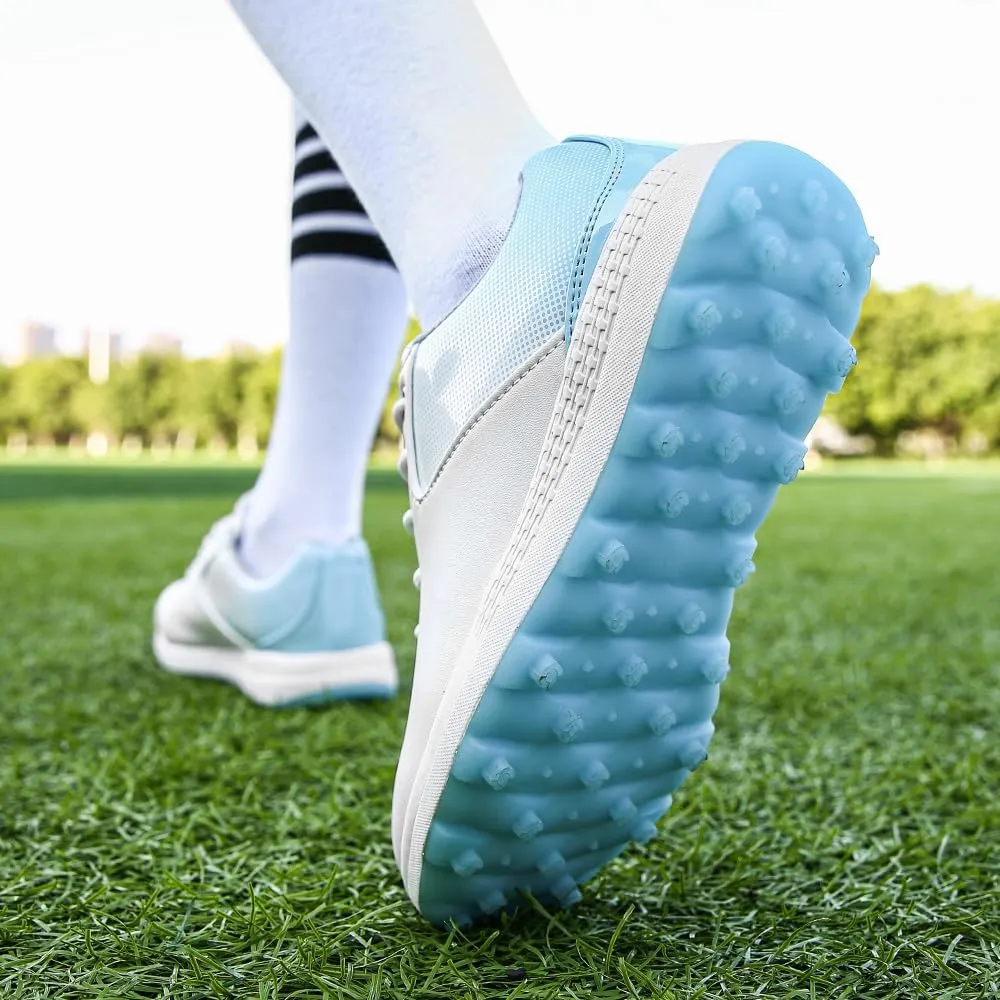 THESTRON Women's Golf Shoes Ladies Golf Sports Sneakers Spikes Women Golf Wears Spikeless Girls Golf Walking Sneakers