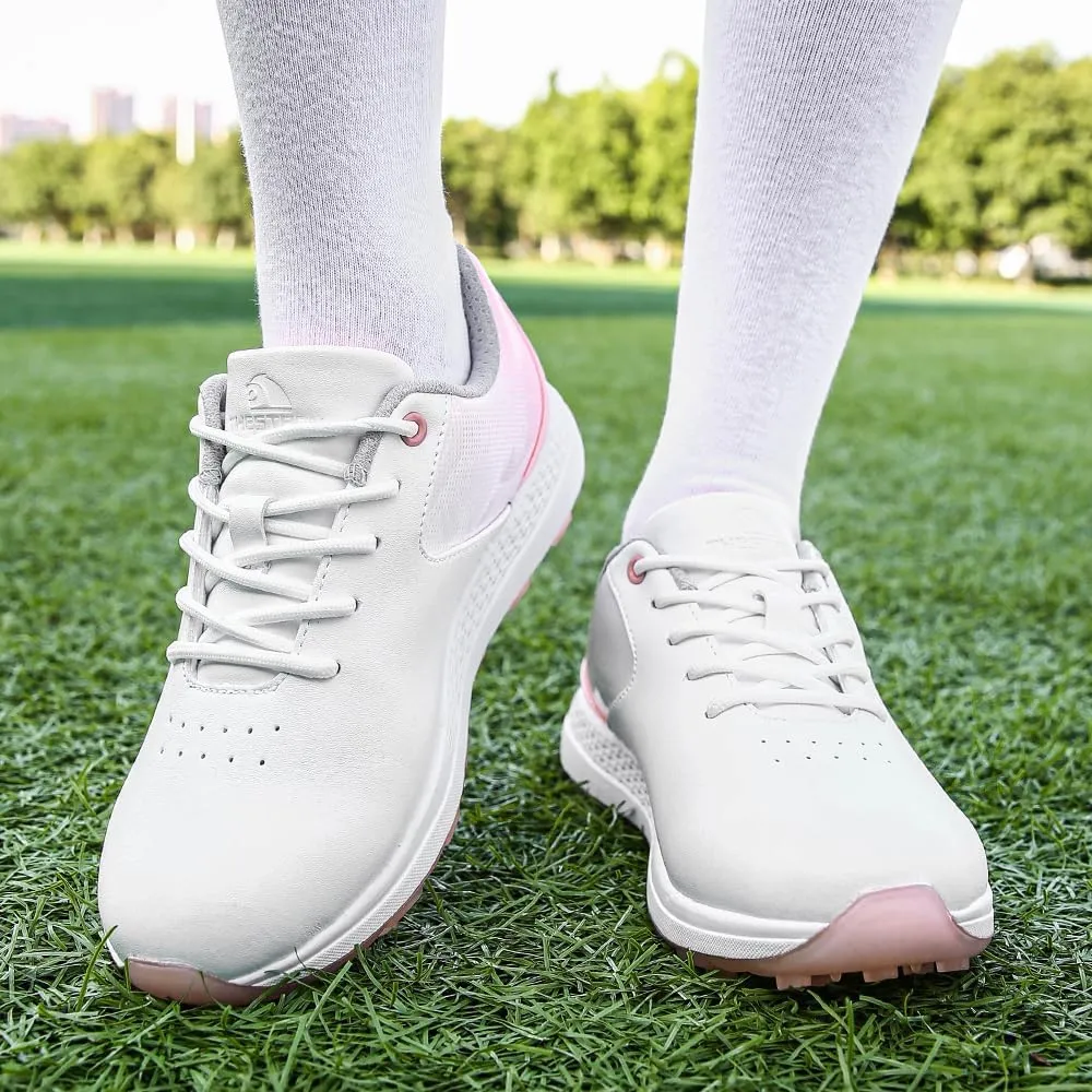THESTRON Women's Golf Shoes Ladies Golf Sports Sneakers Spikes Women Golf Wears Spikeless Girls Golf Walking Sneakers