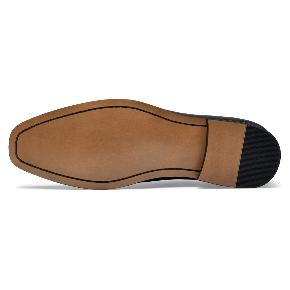This item only ships to the United States -7CM/2.76 Inches CMR CHAMARIPA Dress Elevator Shoes For Men Extra Heightening Shoes Men Black Leather Oxfords