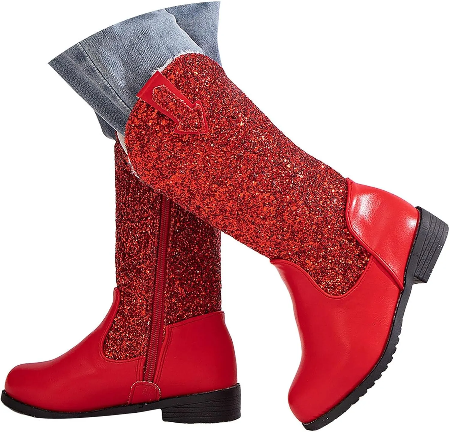 Toddler Girls Cowgirl Boots Western Glitter Cowboy Boot Ankle Boots Little Kids Big Kid Party Birthmen Dress Shoes