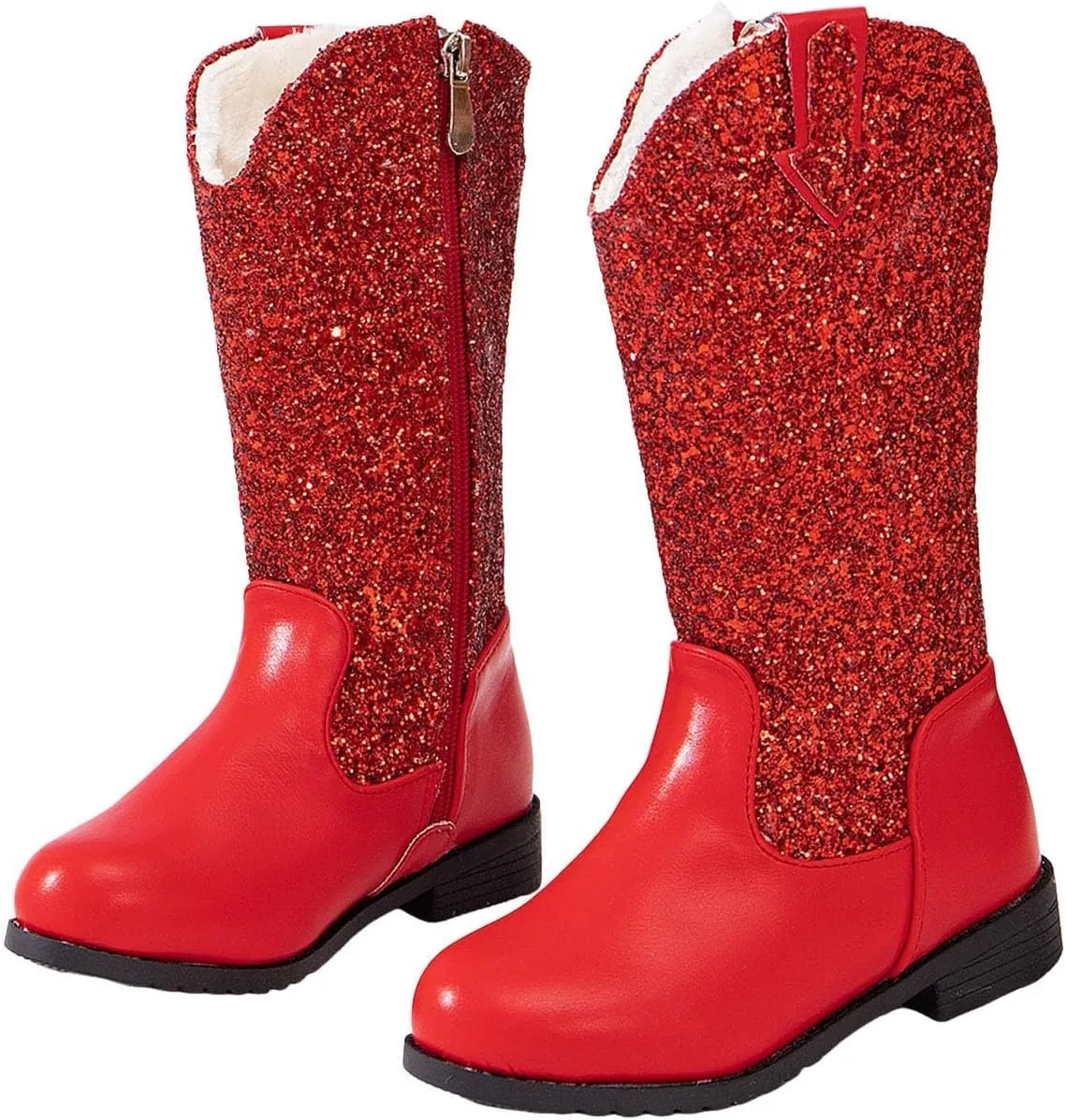 Toddler Girls Cowgirl Boots Western Glitter Cowboy Boot Ankle Boots Little Kids Big Kid Party Birthmen Dress Shoes