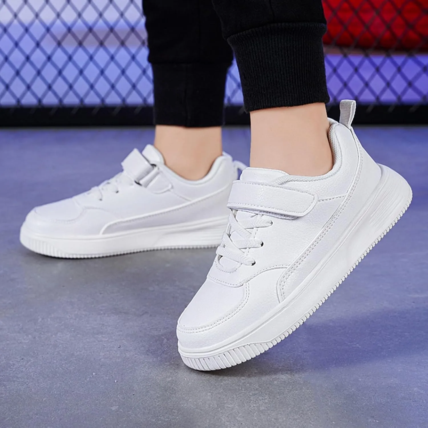 Toddler Sneakers for Girls Boys Low Top Slip On Kids Canvas Casual Shoes,Fashion Sports Sneakers, Low Top Adjustable Strap Canvas Shoes for Kids