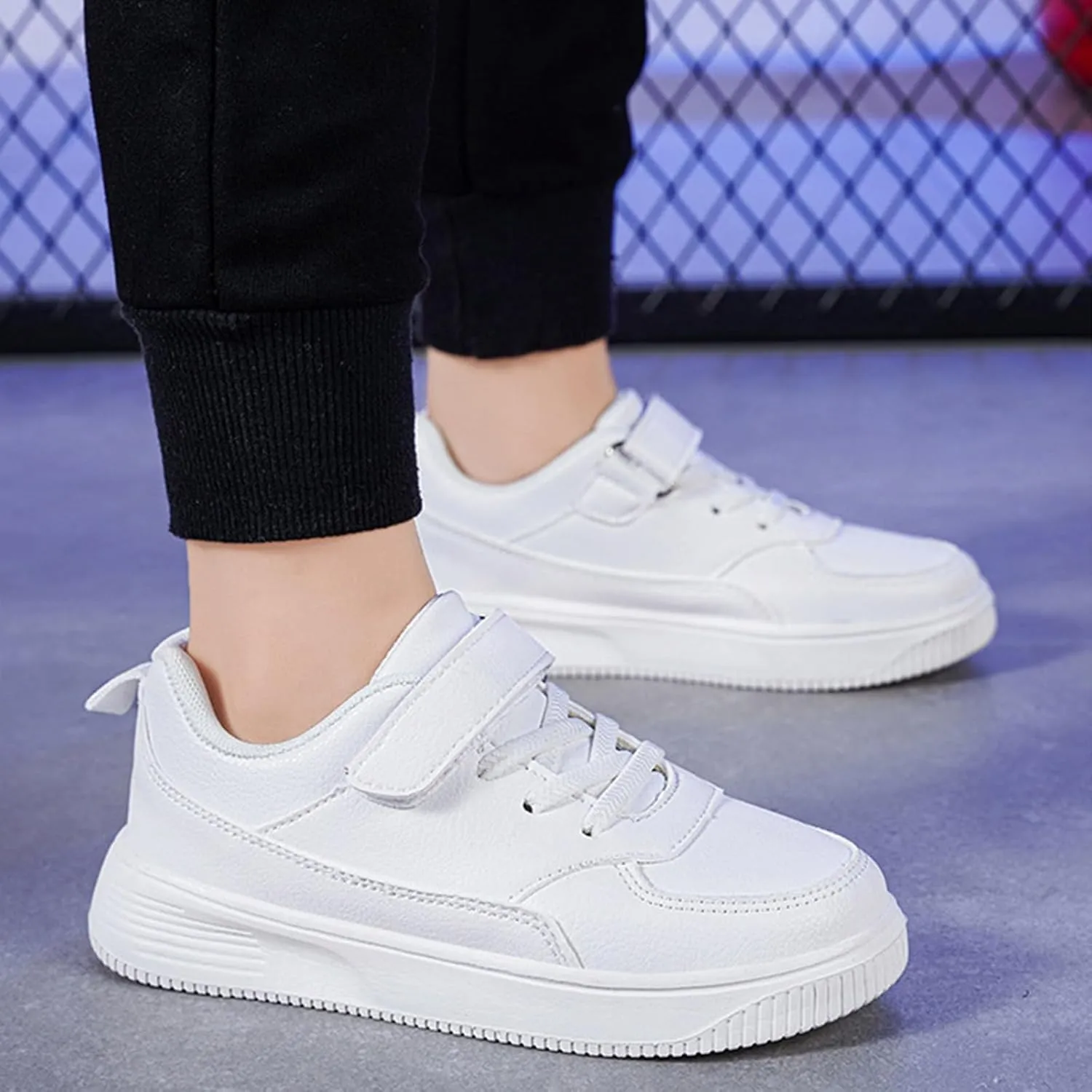 Toddler Sneakers for Girls Boys Low Top Slip On Kids Canvas Casual Shoes,Fashion Sports Sneakers, Low Top Adjustable Strap Canvas Shoes for Kids