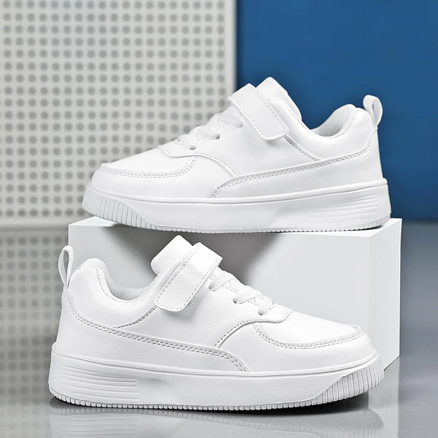 Toddler Sneakers for Girls Boys Low Top Slip On Kids Canvas Casual Shoes,Fashion Sports Sneakers, Low Top Adjustable Strap Canvas Shoes for Kids