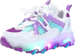 Toddler/Little Kid Sneakers for Boys Girls Light Up Cute Lightweight Breathable Sports Athletic Running Tennis Shoes