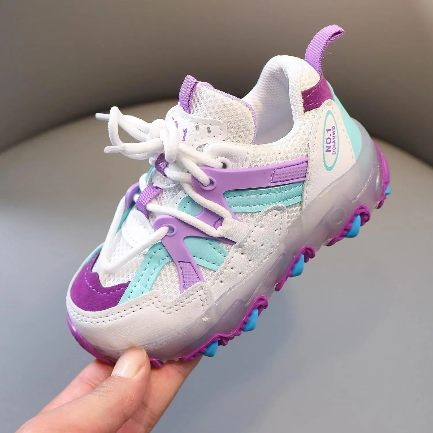 Toddler/Little Kid Sneakers for Boys Girls Light Up Cute Lightweight Breathable Sports Athletic Running Tennis Shoes