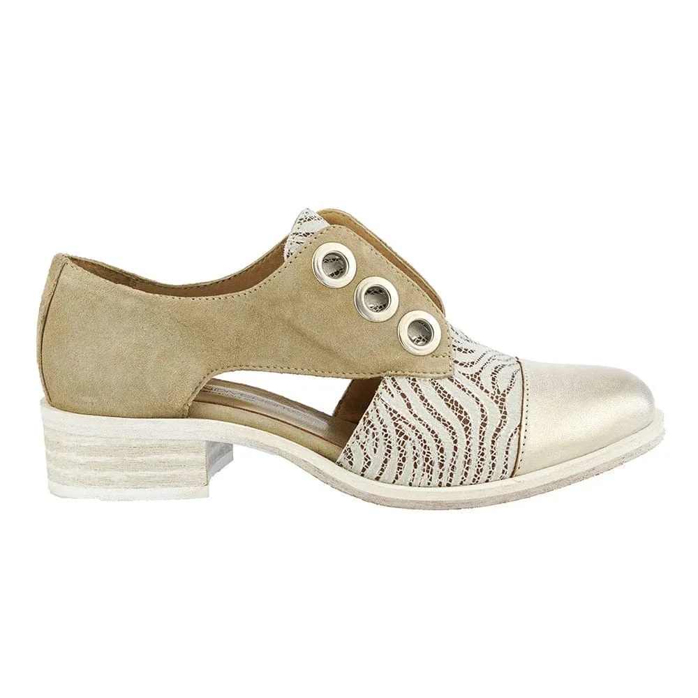 Unity In Diversity Valley Cutout Oxfords- Taupe