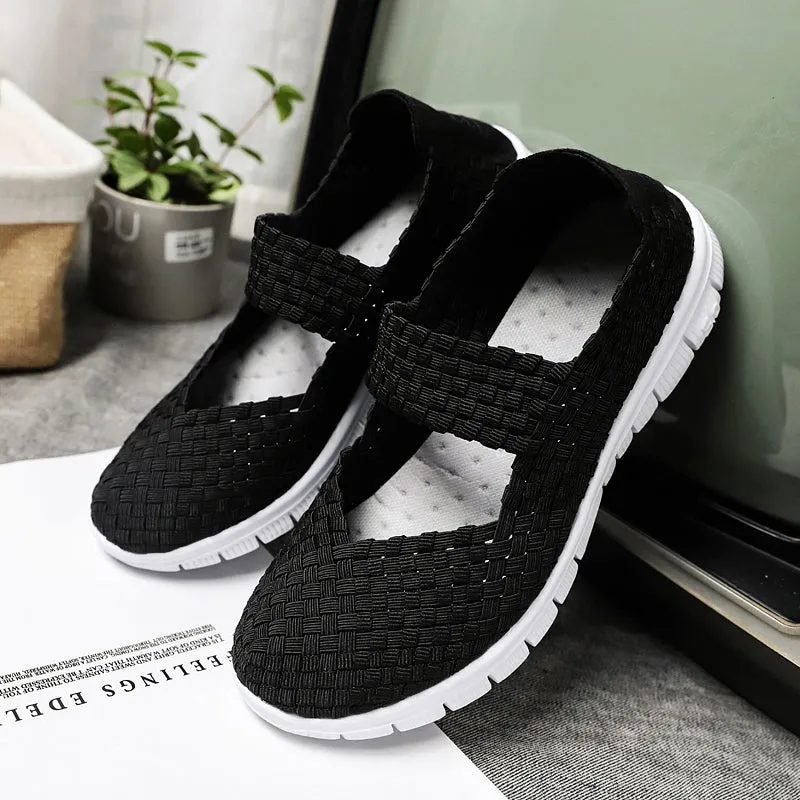 Vanccy Breathable Lightweight Women Flat Shoes
