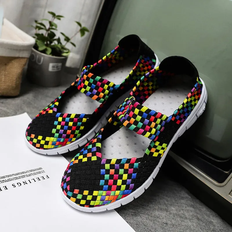 Vanccy Breathable Lightweight Women Flat Shoes