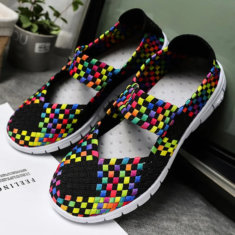 Vanccy Breathable Lightweight Women Flat Shoes