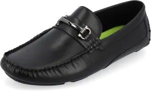 Vance Mens Holden Slip-on Bit Driving Loafer Tru Comfort Foam Square Toe Flat Rubber Sole Casual Dress Shoes