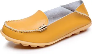 VenusCelia Women's Natural 2 Comfort Walking Flat Loafer