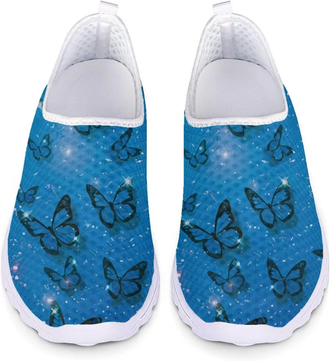 Walking Shoes Mesh Slip On Flats Loafer Breathable Lightweight Mesh Running Sneakers
