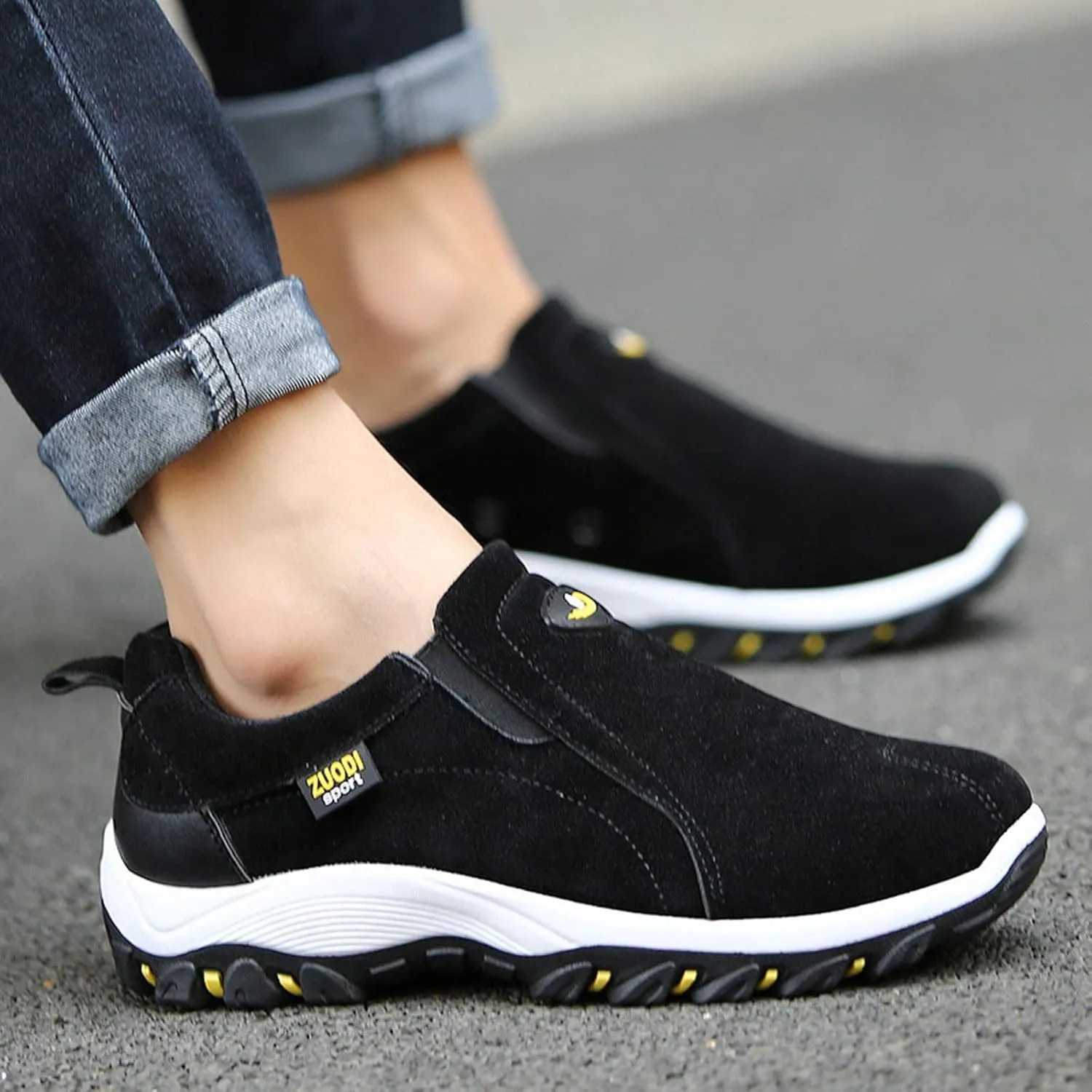Waterproof Shoes for Men Breathable Trekking Trails Shoes Non-Slip Hiking Shoes Lightweight Casual Walking Shoes
