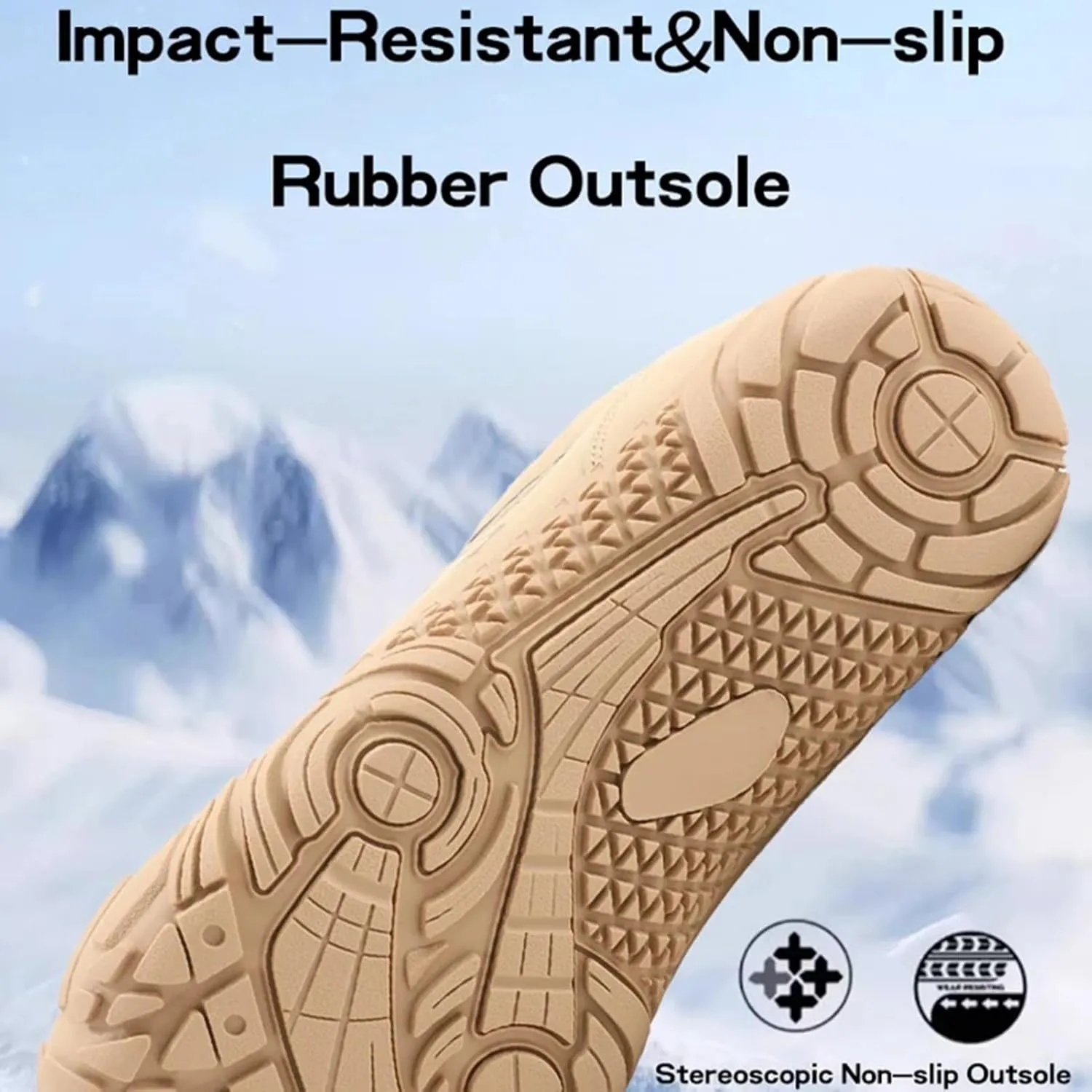 Winter Barefoot Shoes Women Men, Wide Toe Box Non-Slip Trail Running High Warm and Non-Slip Boots, Walking Boots(Black,47)