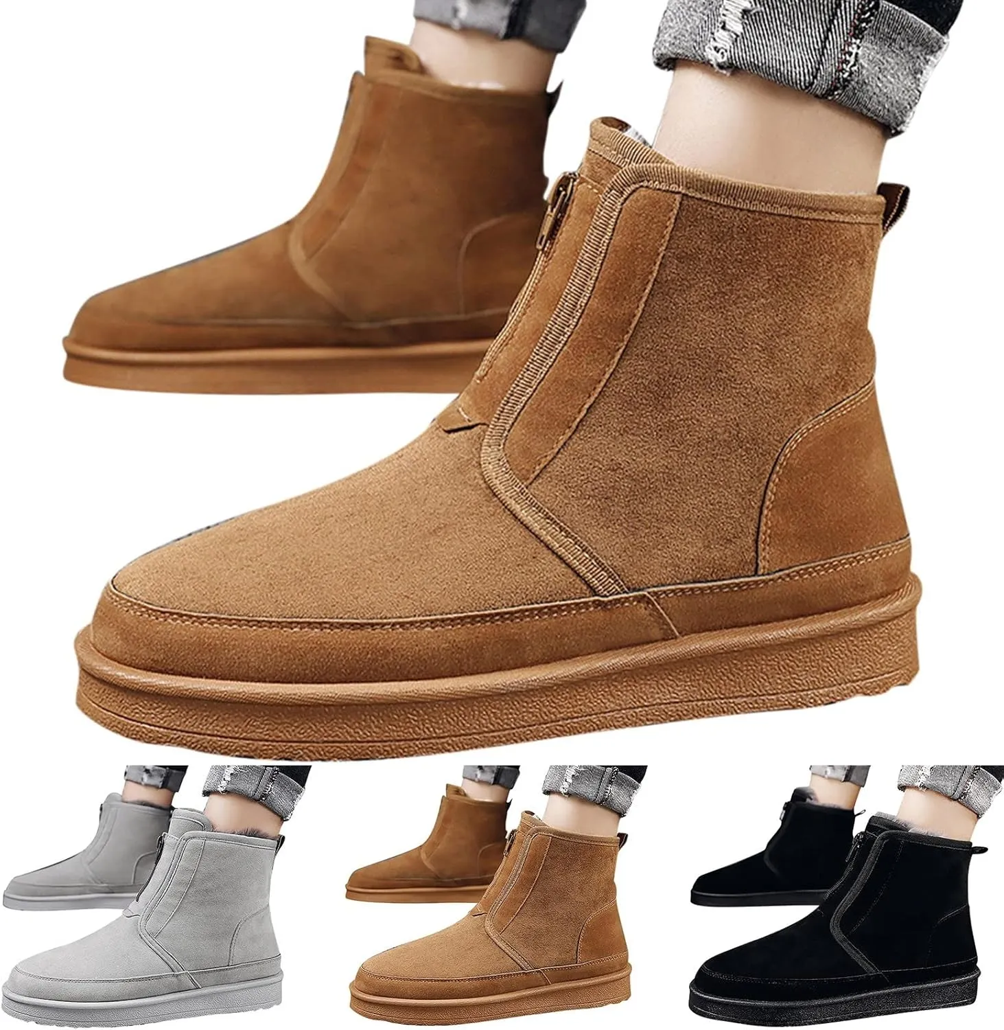 Winter Boots for Women Waterproof Slip ons Women's Winter Boots Waterproof Womens Winter Boots Size 10 Wide Width Women's Winter Booties Slippers Botas Nieve Largas