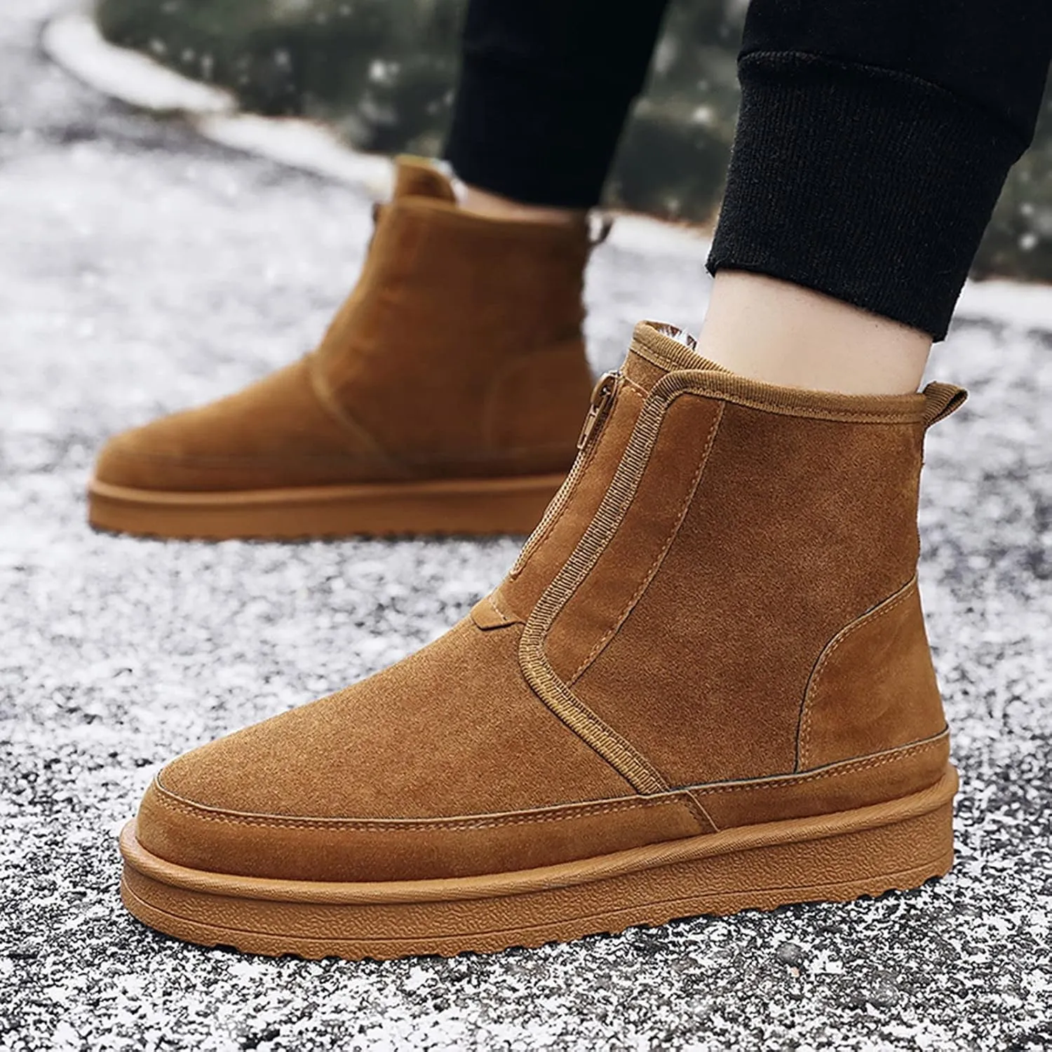 Winter Boots for Women Waterproof Slip ons Women's Winter Boots Waterproof Womens Winter Boots Size 10 Wide Width Women's Winter Booties Slippers Botas Nieve Largas